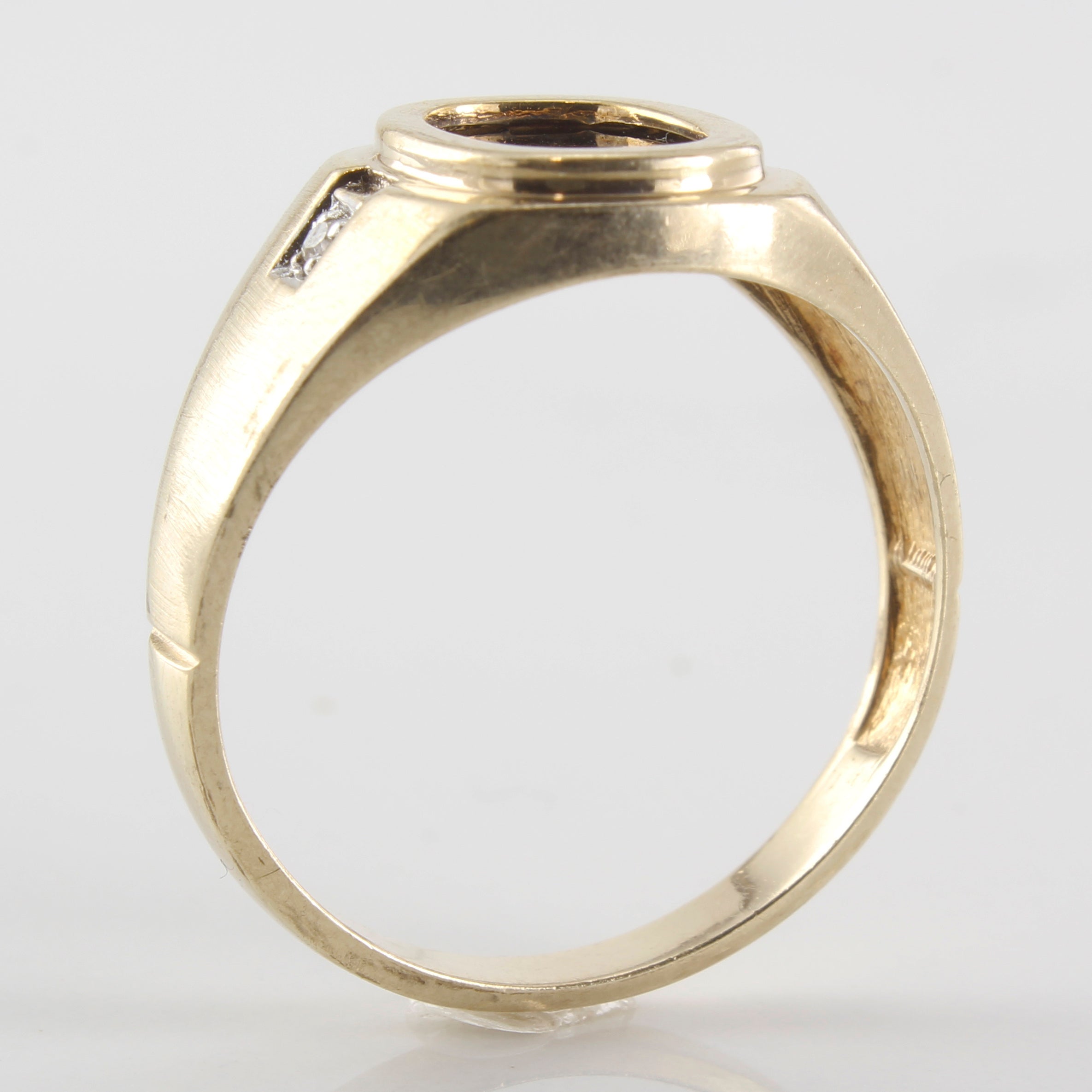 Black Onyx & Diamond Signet Ring | 1.20ct, 0.02ctw | SZ 10.5 |