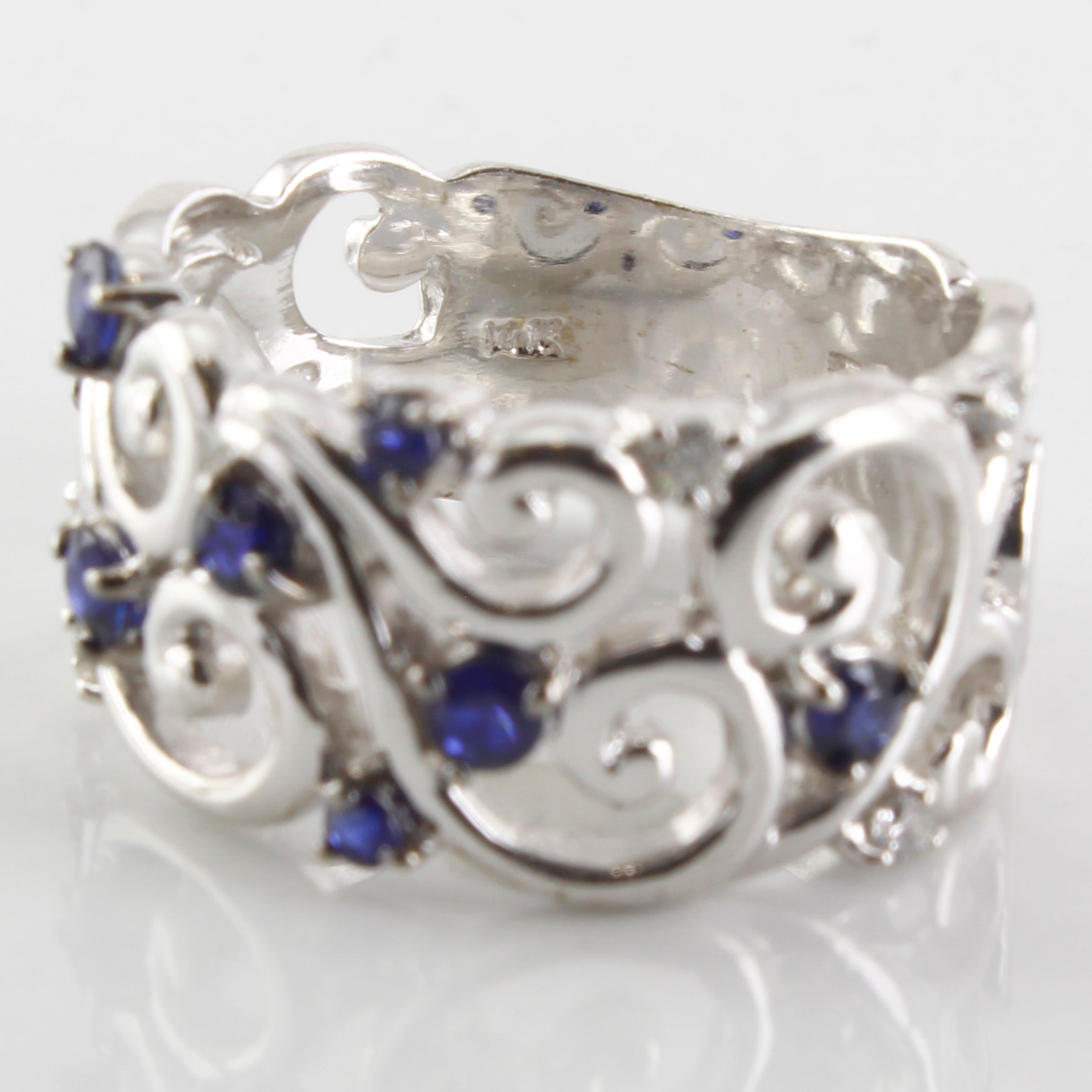 Effy' Blue Sapphire Vine Ring | 0.08ctw, 0.50ctw | SZ 7.5 |