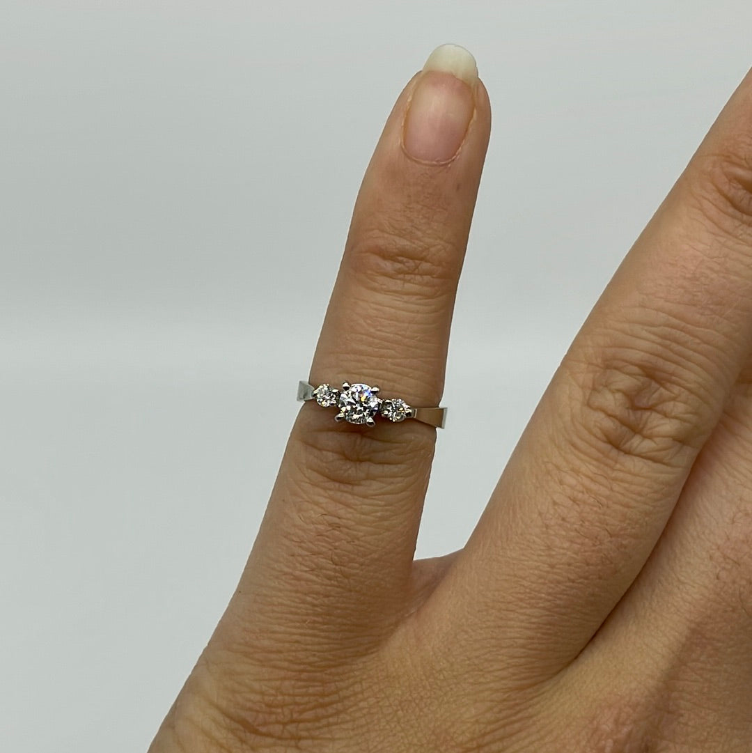Three Stone Diamond Ring | 0.37 ctw | SZ 4.25 |