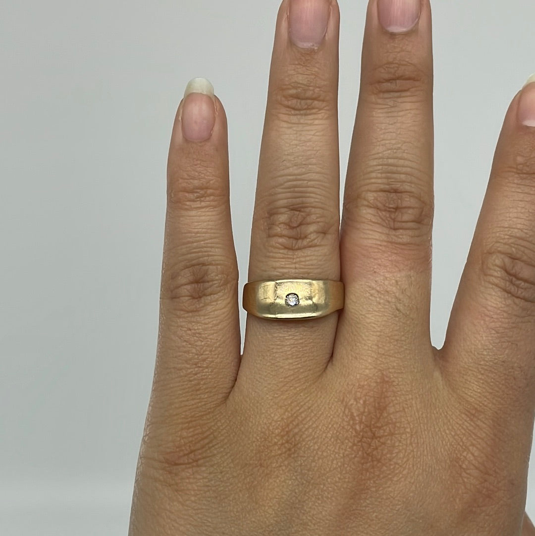 Diamond Scoop Style Ring | 0.08ct | SZ 9.5 |