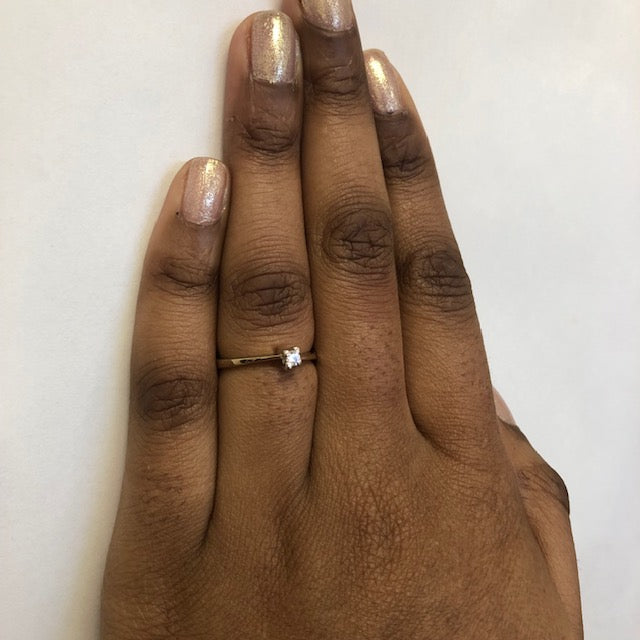 Solitaire Diamond Ring | 0.058ct | SZ 7.5 |