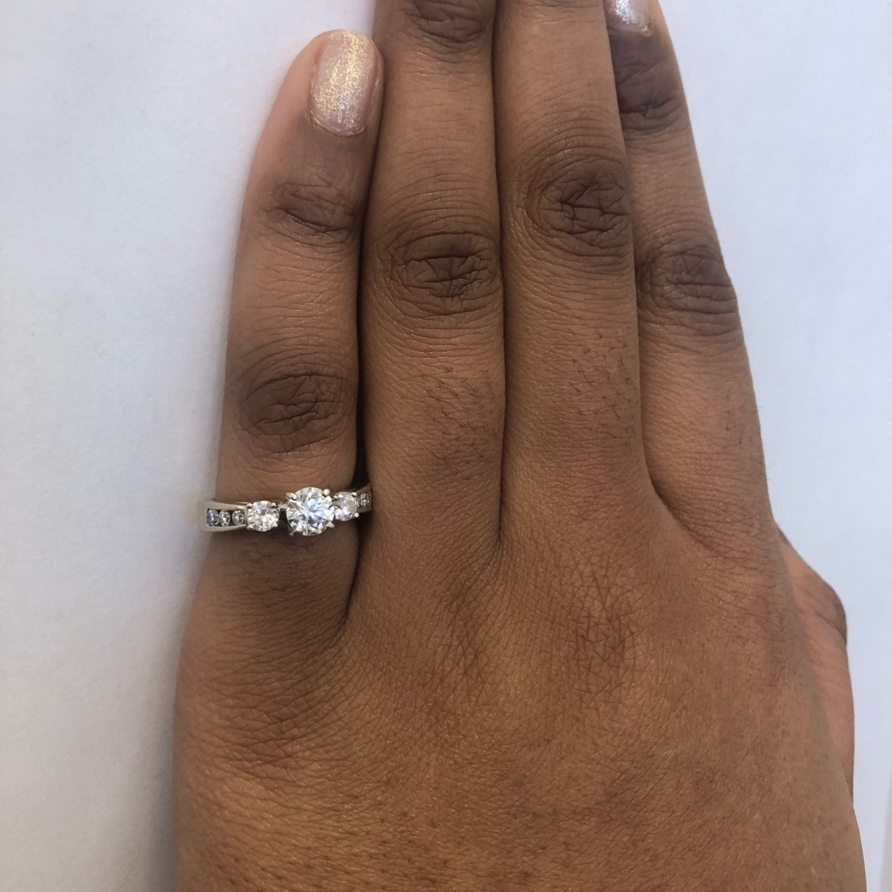 Cathedral Diamond Engagement Ring | 1.40ctw | SZ 6.5 |