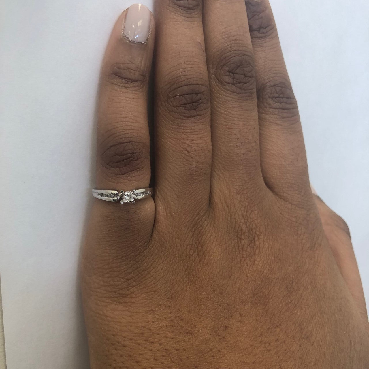 High Prong Set Diamond Ring | 0.12ctw | SZ 5.75 |