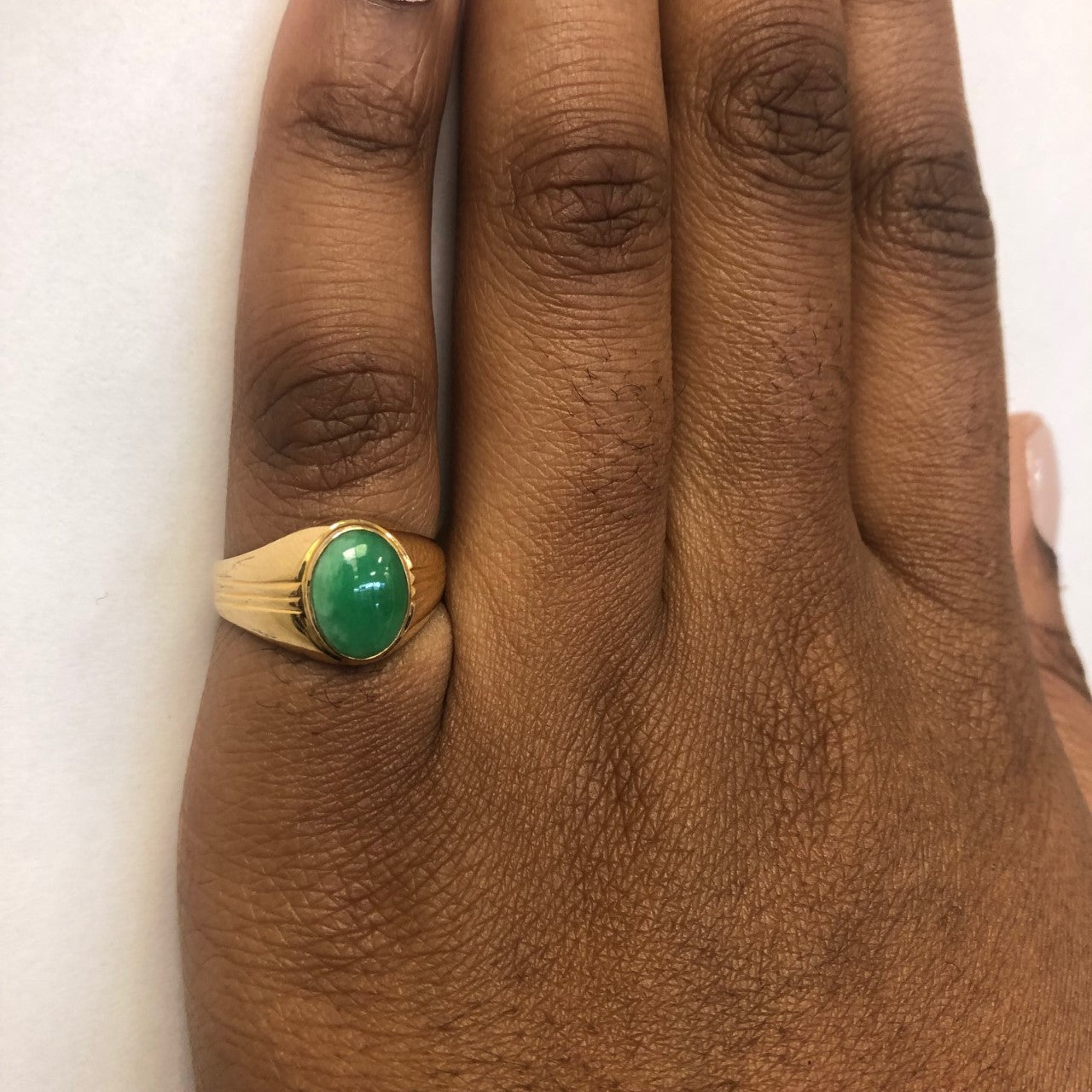 Bezel Set Jadeite Ring | 1.50ct | SZ 7.25 |