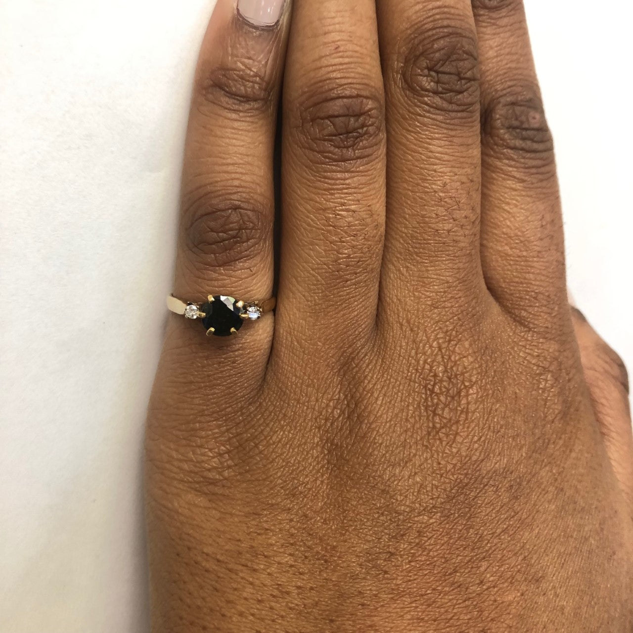 Green Zircon & Diamond Ring | 1.30ctw, 0.08ctw | SZ 6.5 |