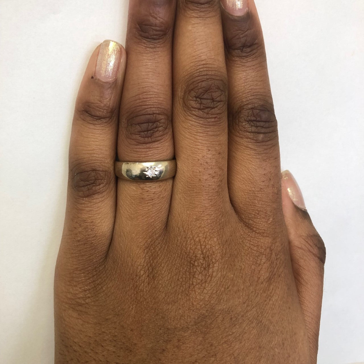 Star Burst Diamond Band | 0.08ct | SZ 8.25 |