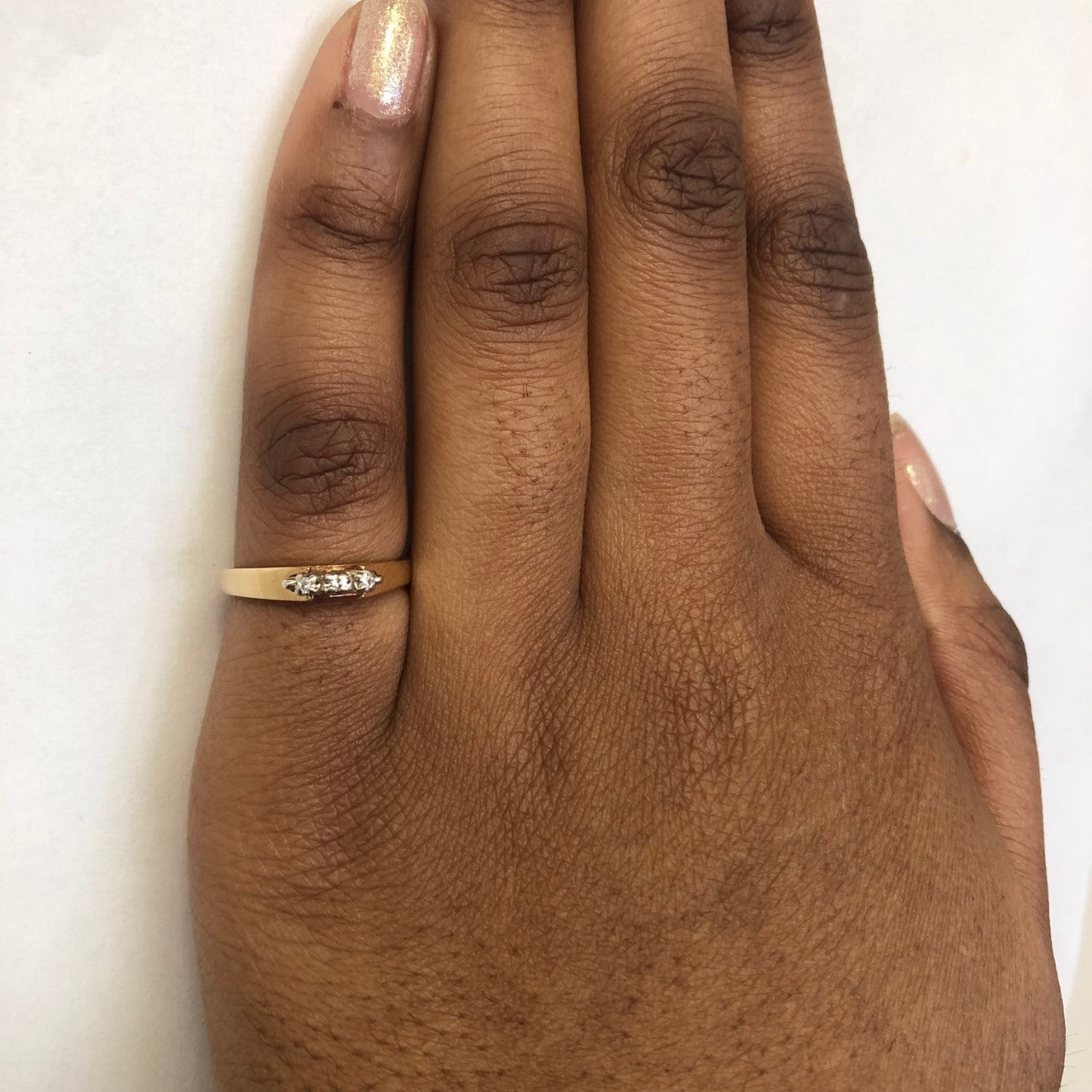 Three Stone Diamond Ring | 0.03ctw | SZ 6.5 |