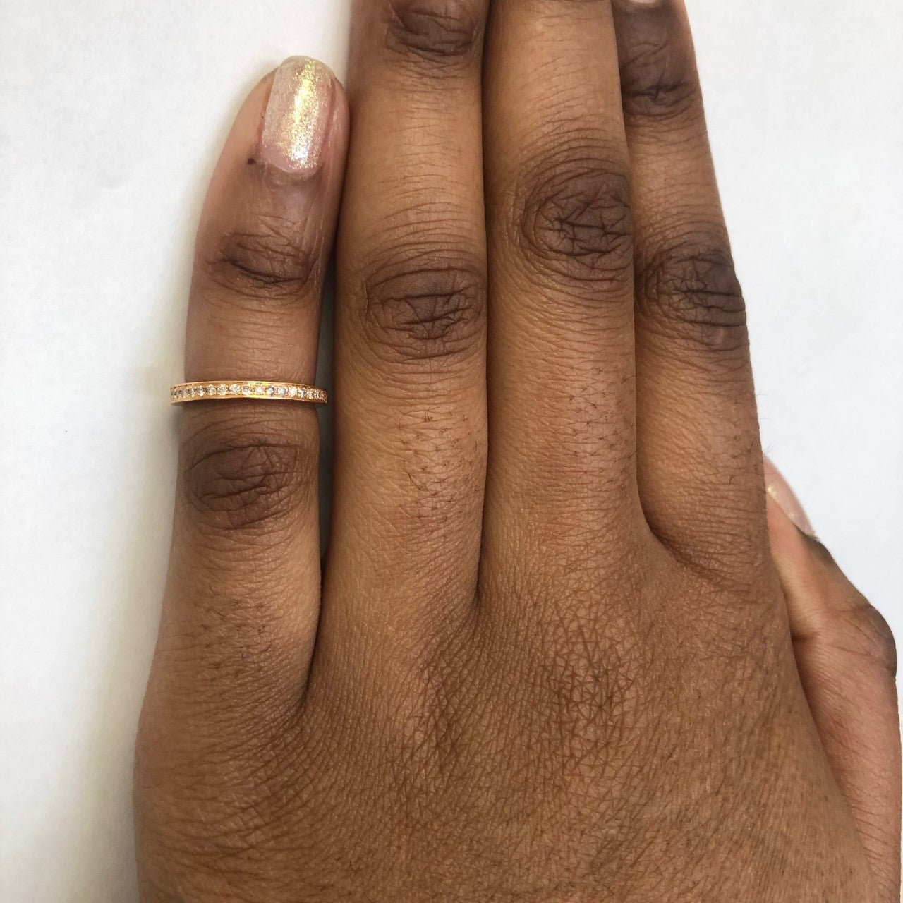 Semi Eternity Diamond Band | 0.14ctw | SZ 3.5 |