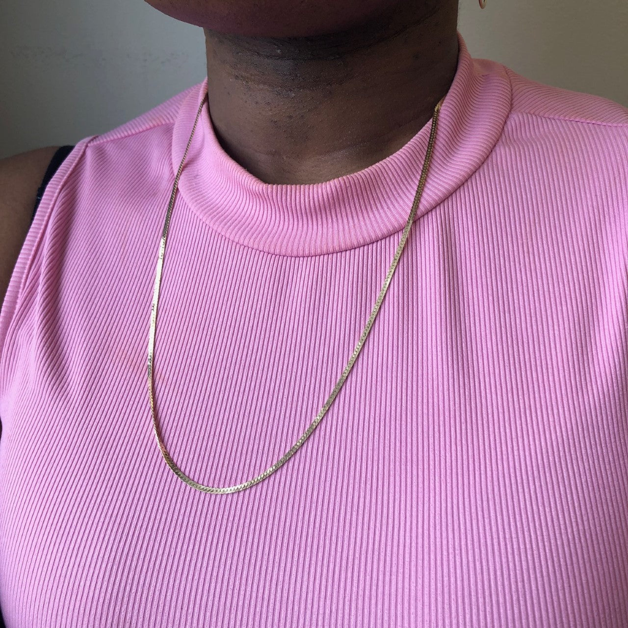 10k Yellow Gold Herringbone Chain | 26" |