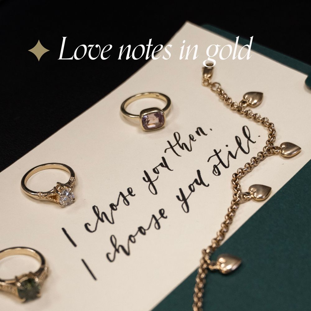 love notes in gold