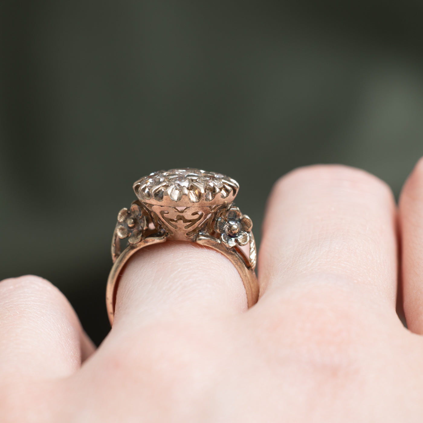 Diamond Cluster Cocktail Ring | 1.00ctw | SZ 6.25