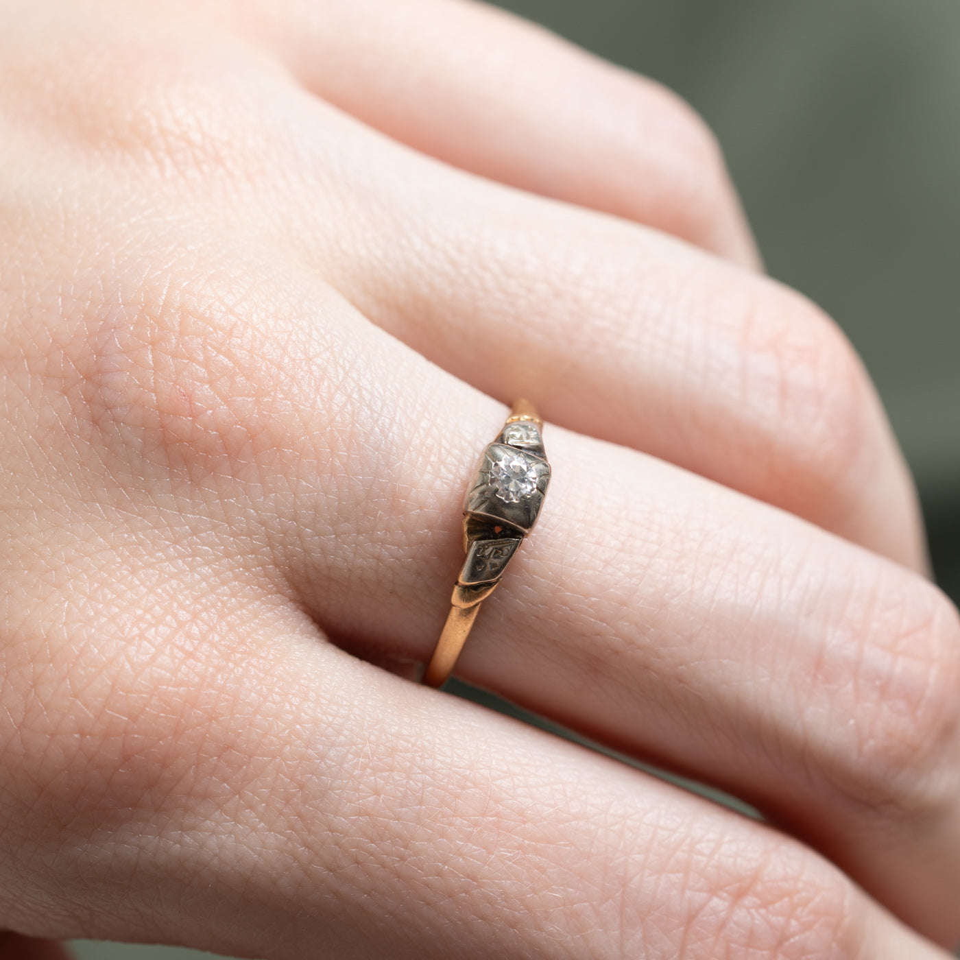 Vintage Single Stone Diamond Ring | 0.10ct | SZ 6.5