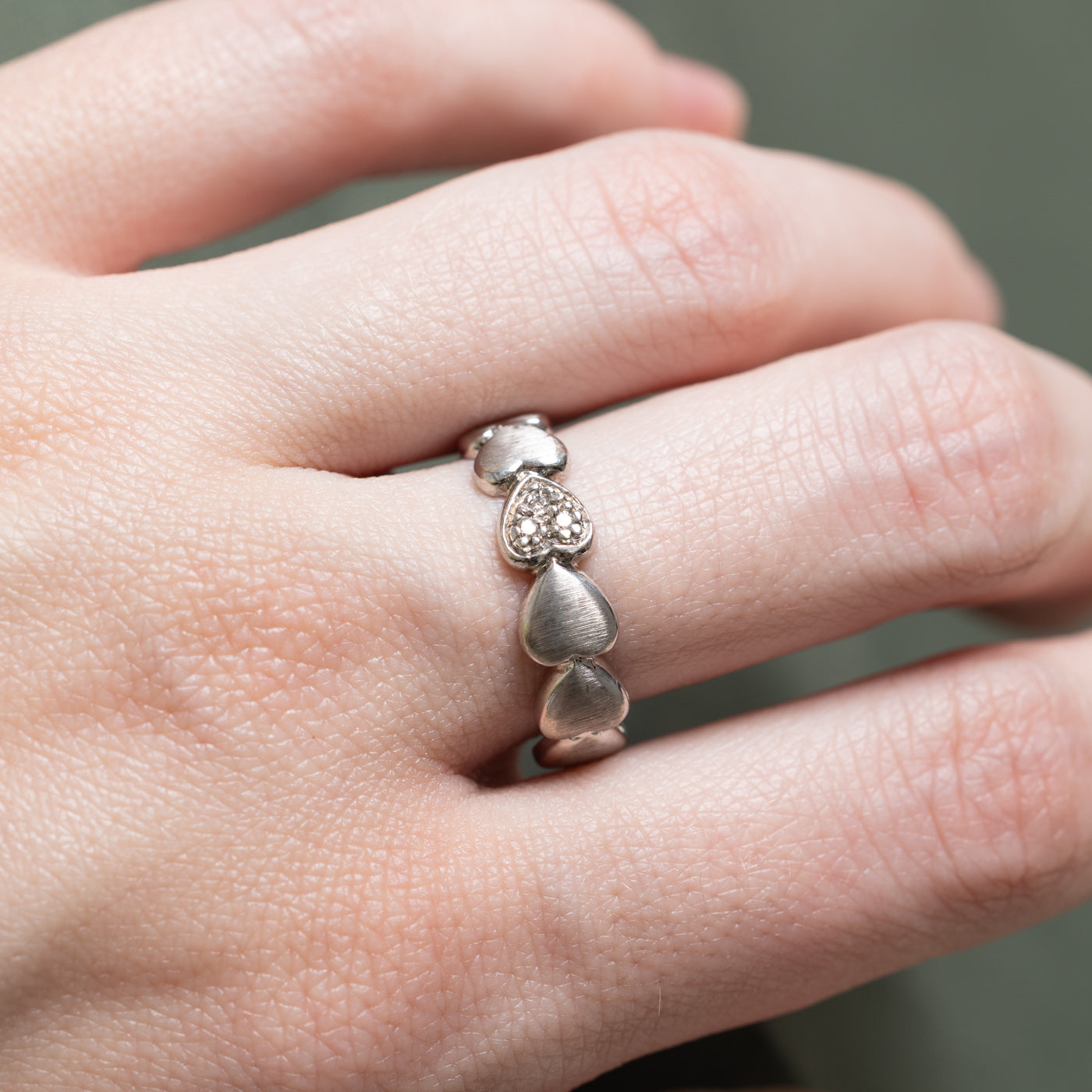 Diamond Heart Ring | 0.015ctw | SZ 7.5