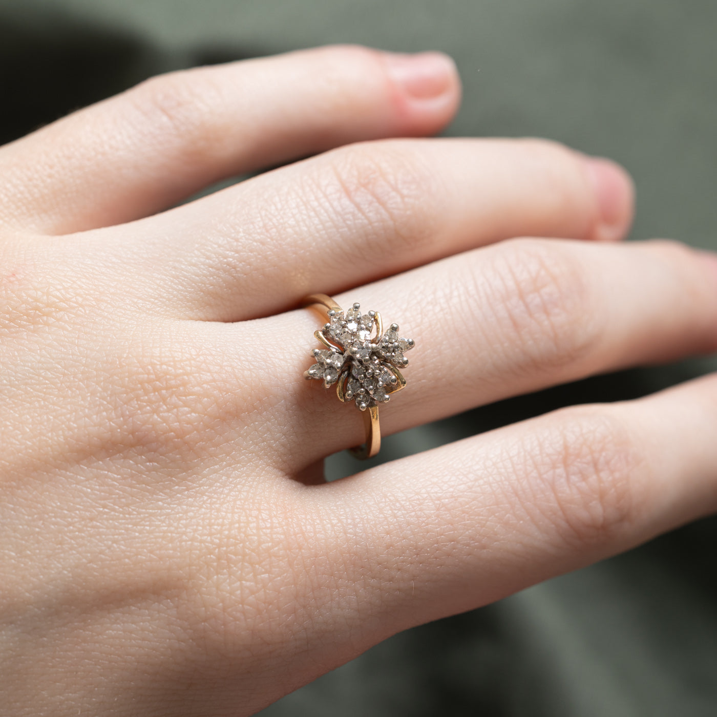 Diamond Cluster Ring | 0.36ctw | SZ 6.5