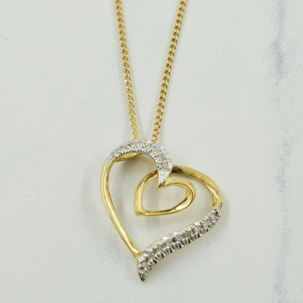 Diamond Heart Necklace | 0.05ctw | 23.75