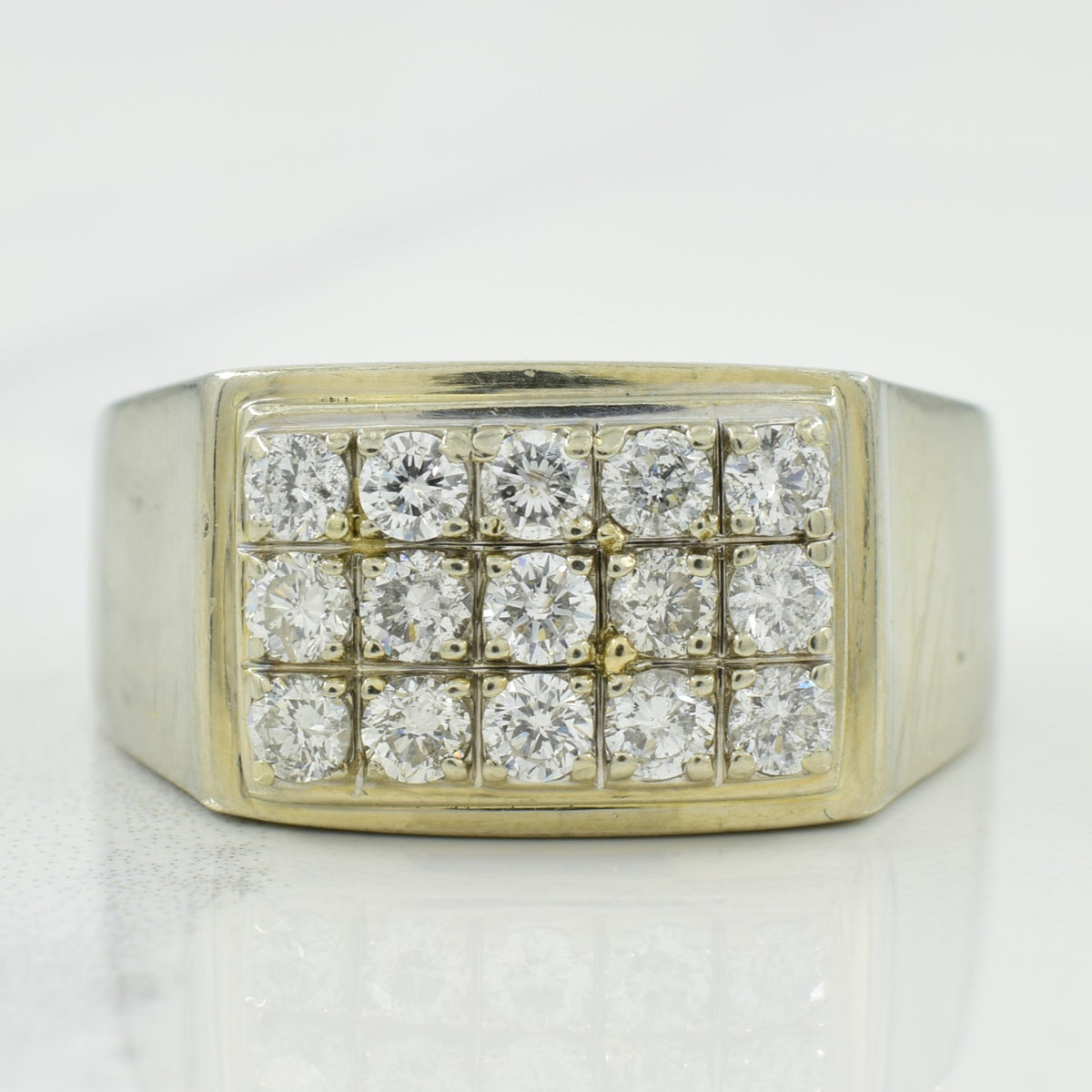 Diamond Grid Ring | 0.80ctw | SZ 10.25