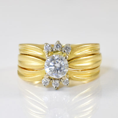 Tapered Diamond Ring | 0.96ctw | SZ 4.75 |