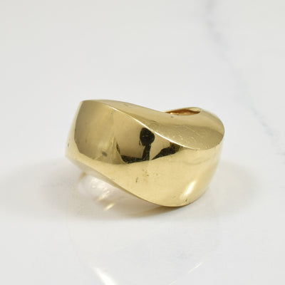 10k Yellow Gold Wave Ring | SZ 6 |
