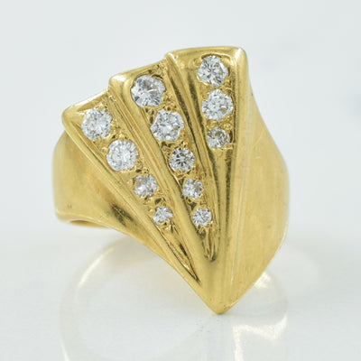 Three Row Diamond Ring | 0.30ctw | SZ 3 |