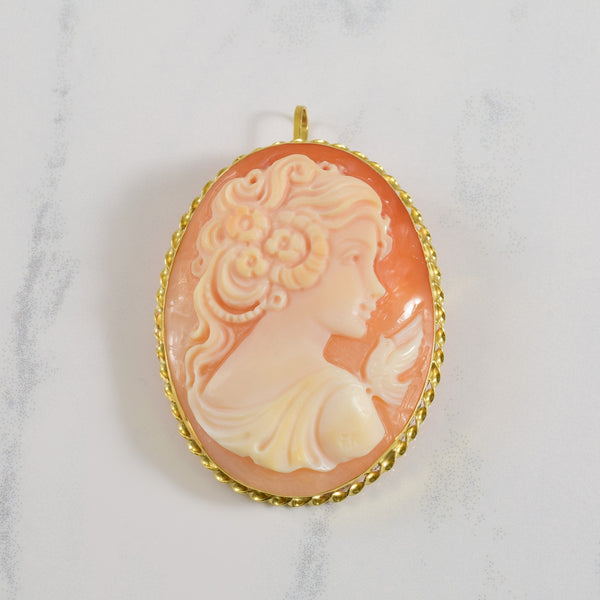 Cameo Shell Brooch/Pendant | 20.00ct |