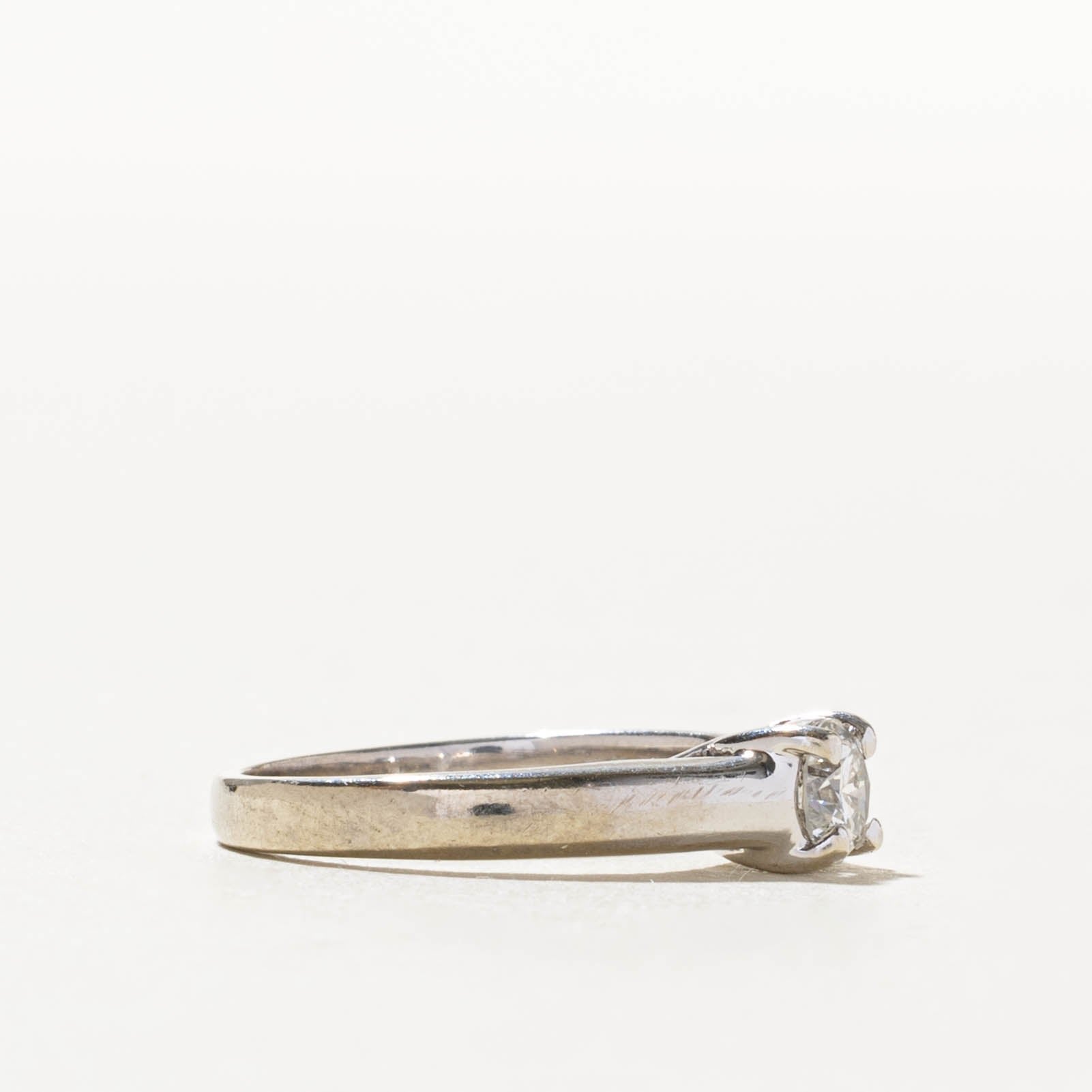 14k Solitaire Canadian Diamond Engagement Ring | 0.38ct | SZ 5