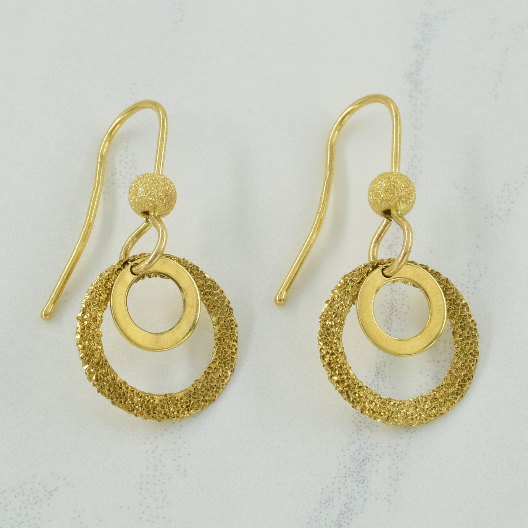 10k Yellow Gold Drop Earrings