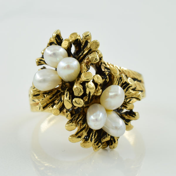 Baroque Cultured Pearl Ring | 3.00ctw | SZ 9.25 |
