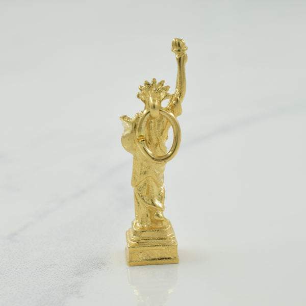 10k Yellow Gold Statue of Liberty Charm |