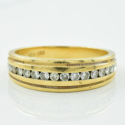 Channel Set Diamond Ring | 0.42ctw | SZ 11 |