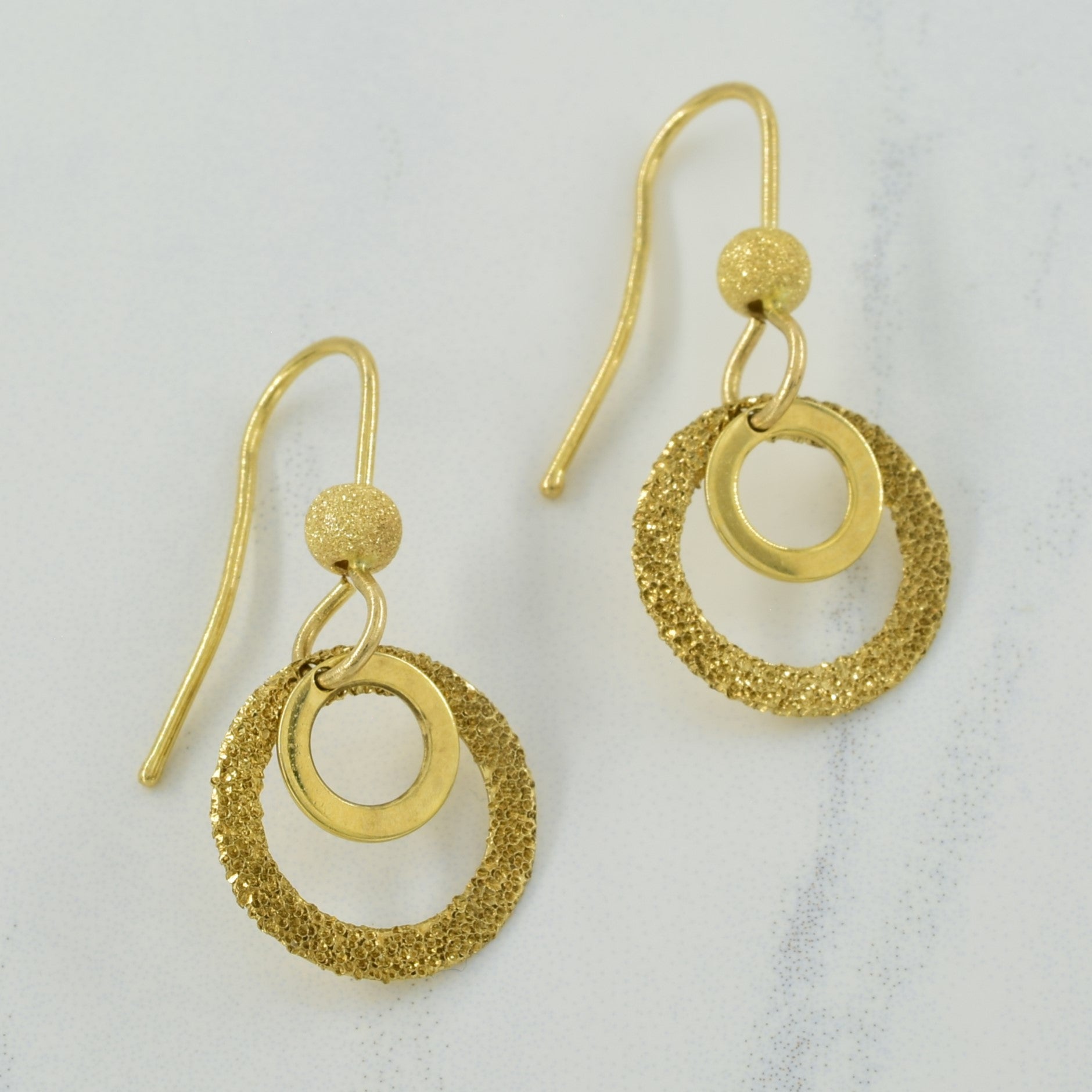 10k Yellow Gold Drop Earrings