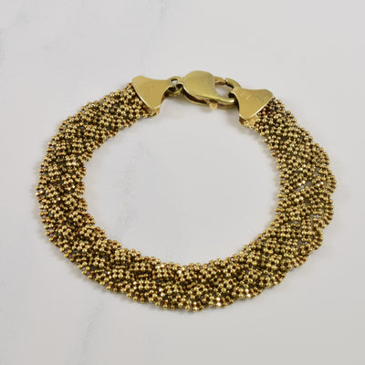 14k Yellow Gold Fancy Bracelet | 6.00