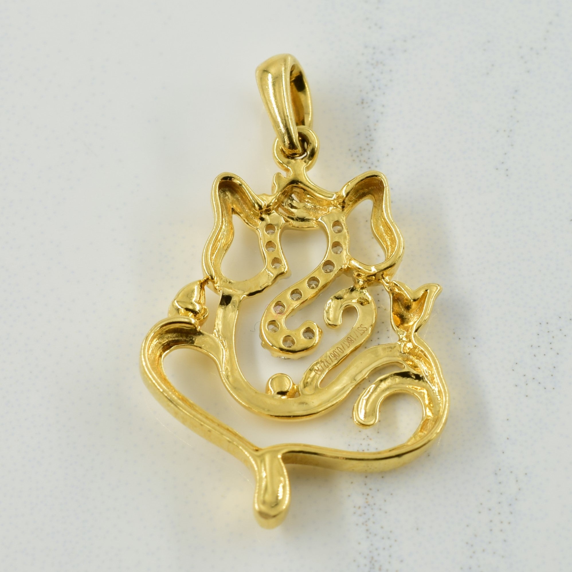 Lord Ganesha Diamond Pendant | 0.06ctw |