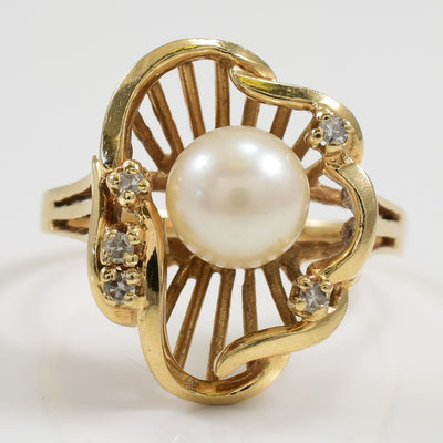 Pearl & Diamond Ring | 2.60ct, 0.05ctw | SZ 8.25 |