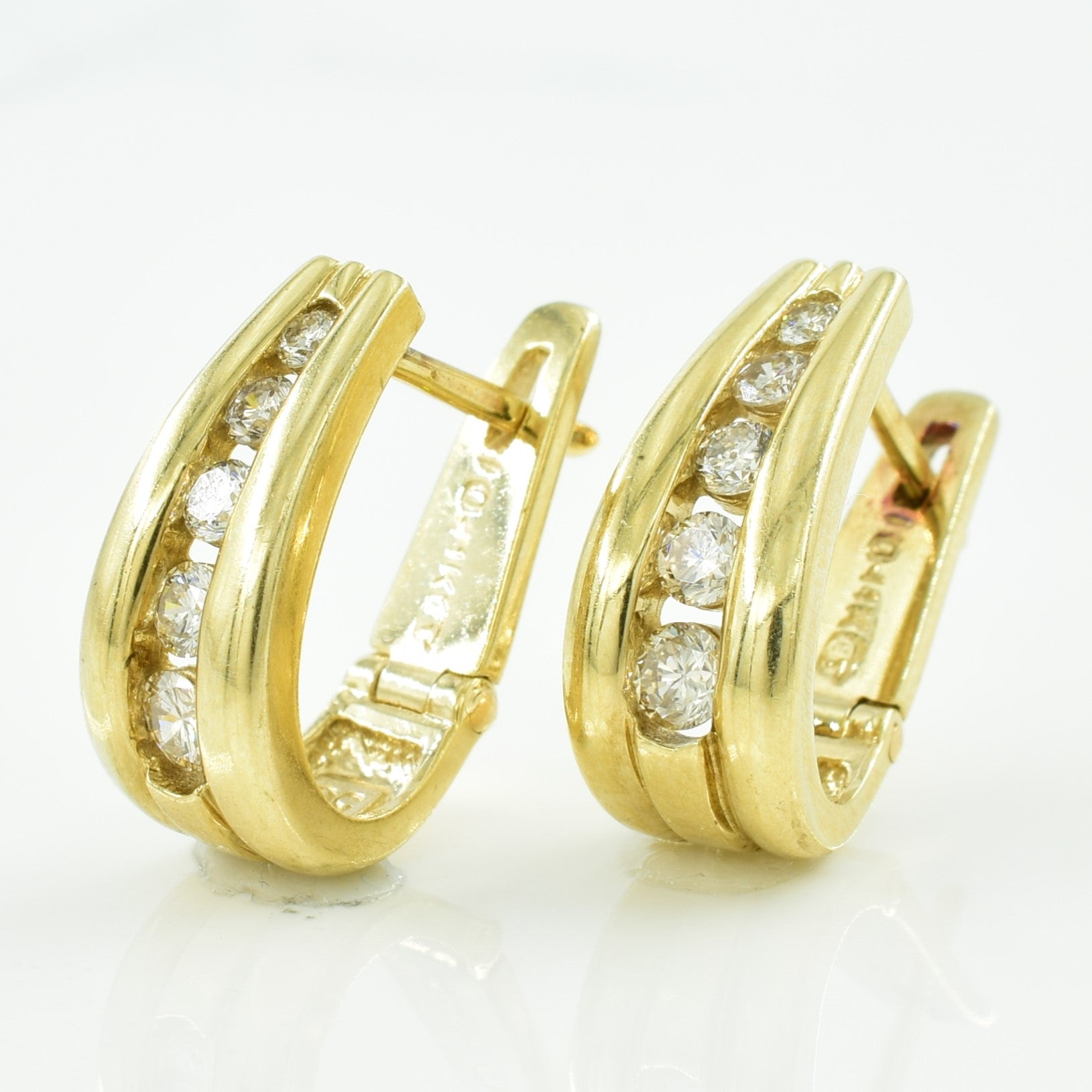 Diamond Huggie Earrings | 0.42ctw |