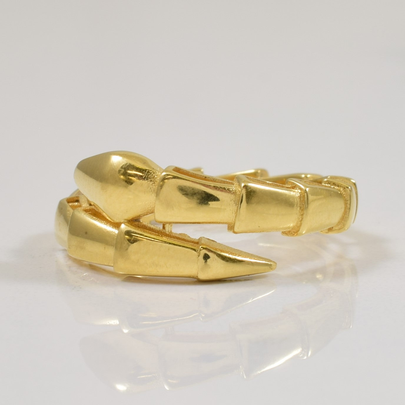 18k Yellow Gold Bypass Snake Ring | SZ 7.5 |