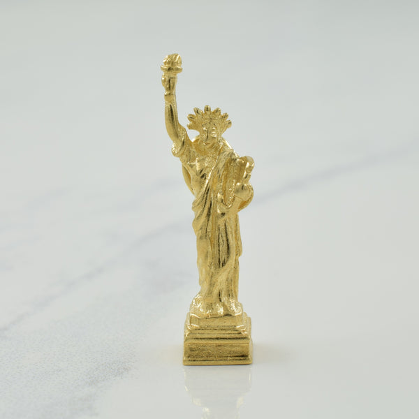 10k Yellow Gold Statue of Liberty Charm |