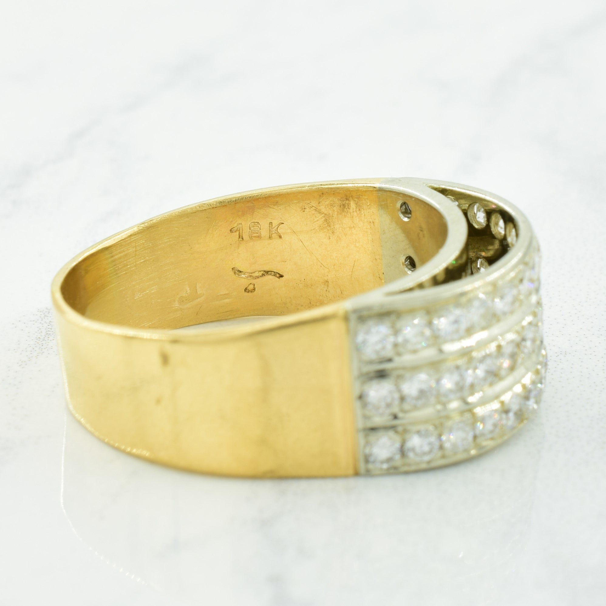 Pave Set Diamond Ring | 1.17ctw | SZ 9.25 |