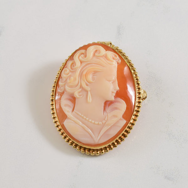 Cameo Shell Brooch/Pendant | 10.00ct |