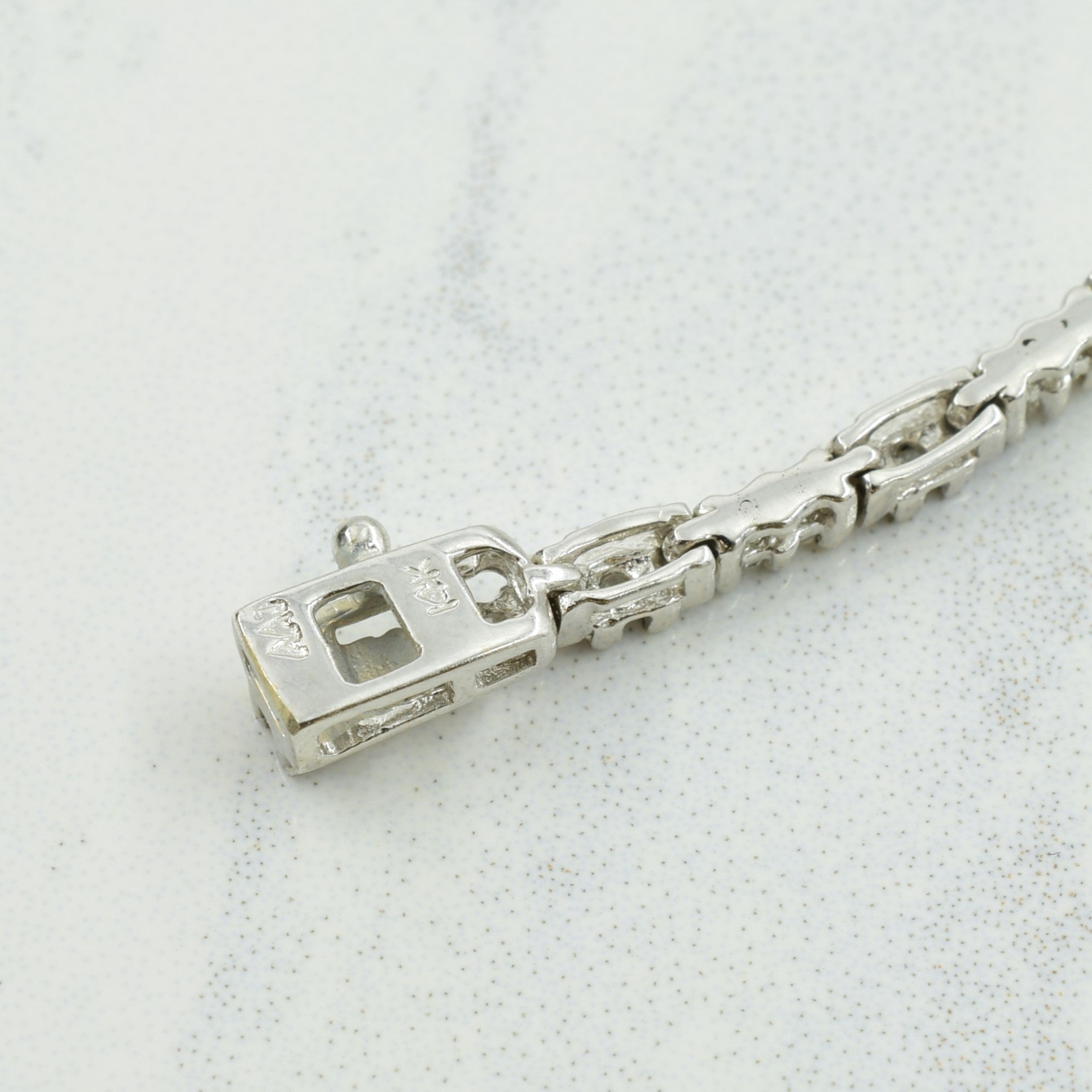 14k White Gold Diamond Bracelet | 0.44ctw | SZ 7