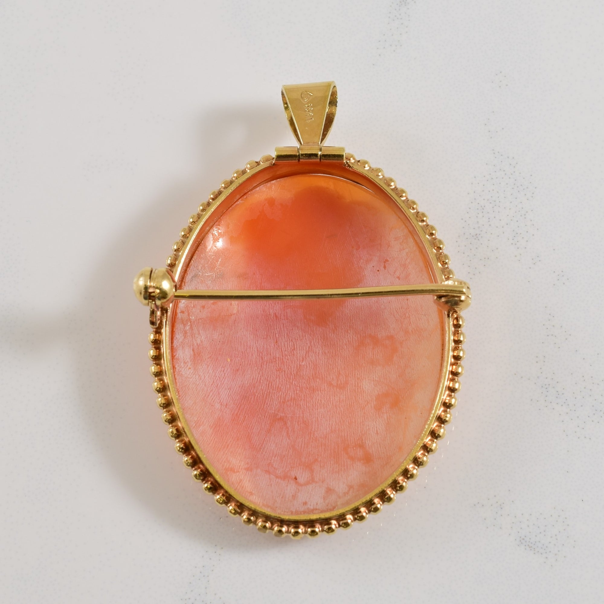 Cameo Shell Brooch/Pendant | 10.00ct |