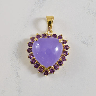Lavender Jadeite & Amethyst | 5.00ct, 0.50ctw |