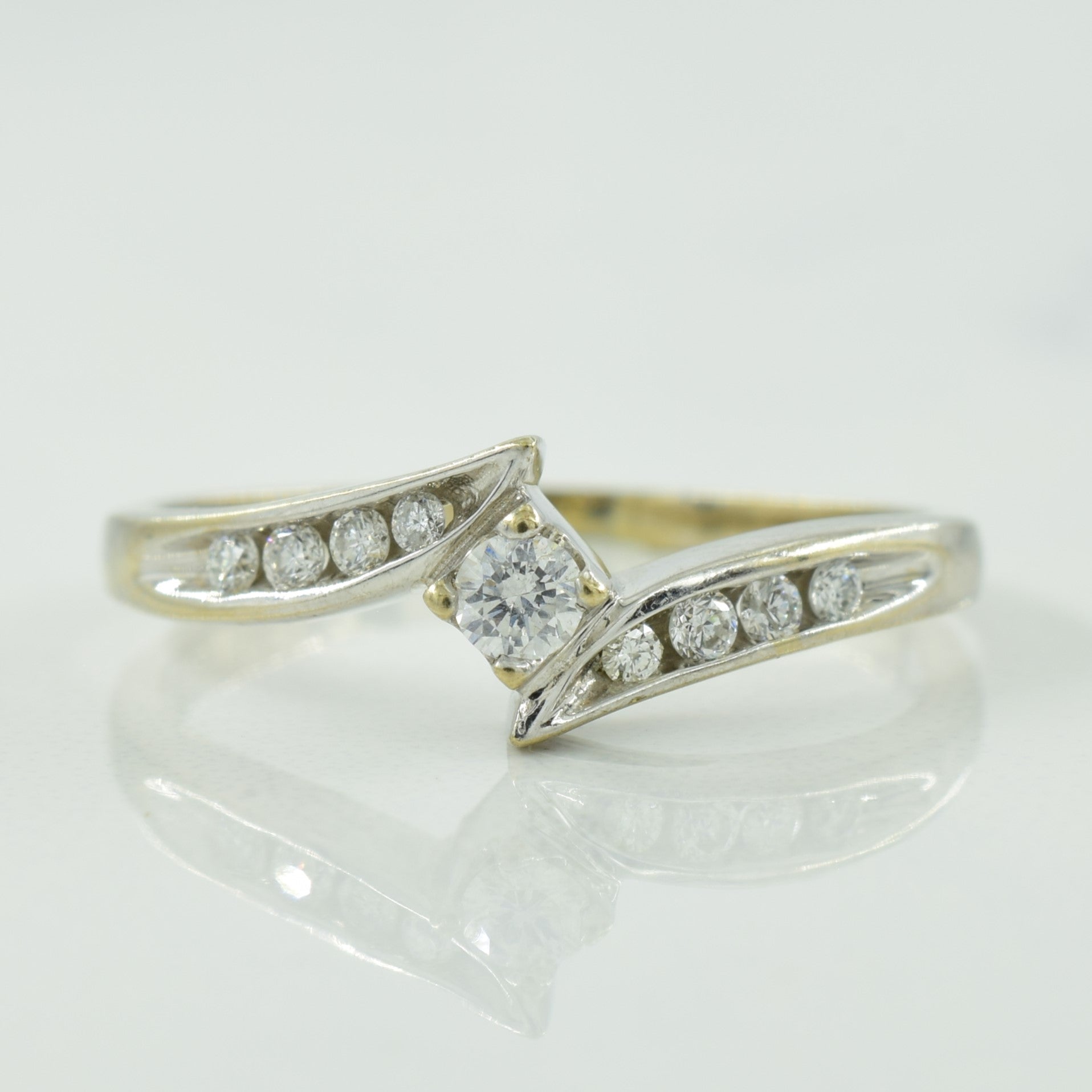 Diamond Bypass Ring | 0.14ctw | SZ 5.5 |