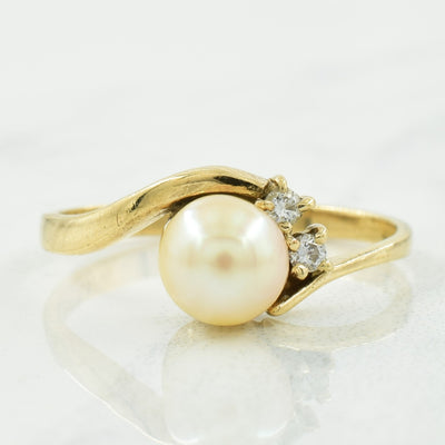 Pearl & Diamond Ring | 1.50ct, 0.04ctw | SZ 6 |