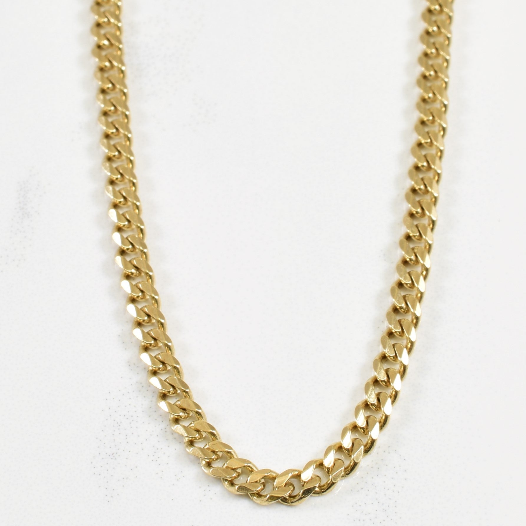 10k Yellow Gold Cuban Link Chain | 21