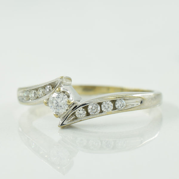 Diamond Bypass Ring | 0.14ctw | SZ 5.5 |