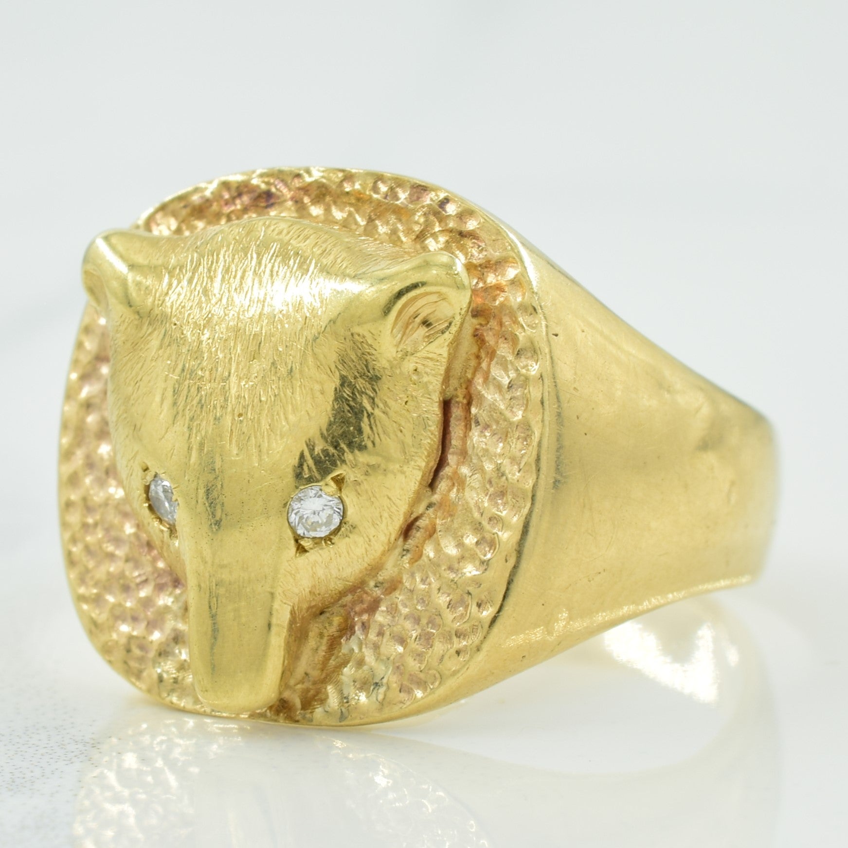 Diamond Badger Ring | 0.03ctw | SZ 8.75 |