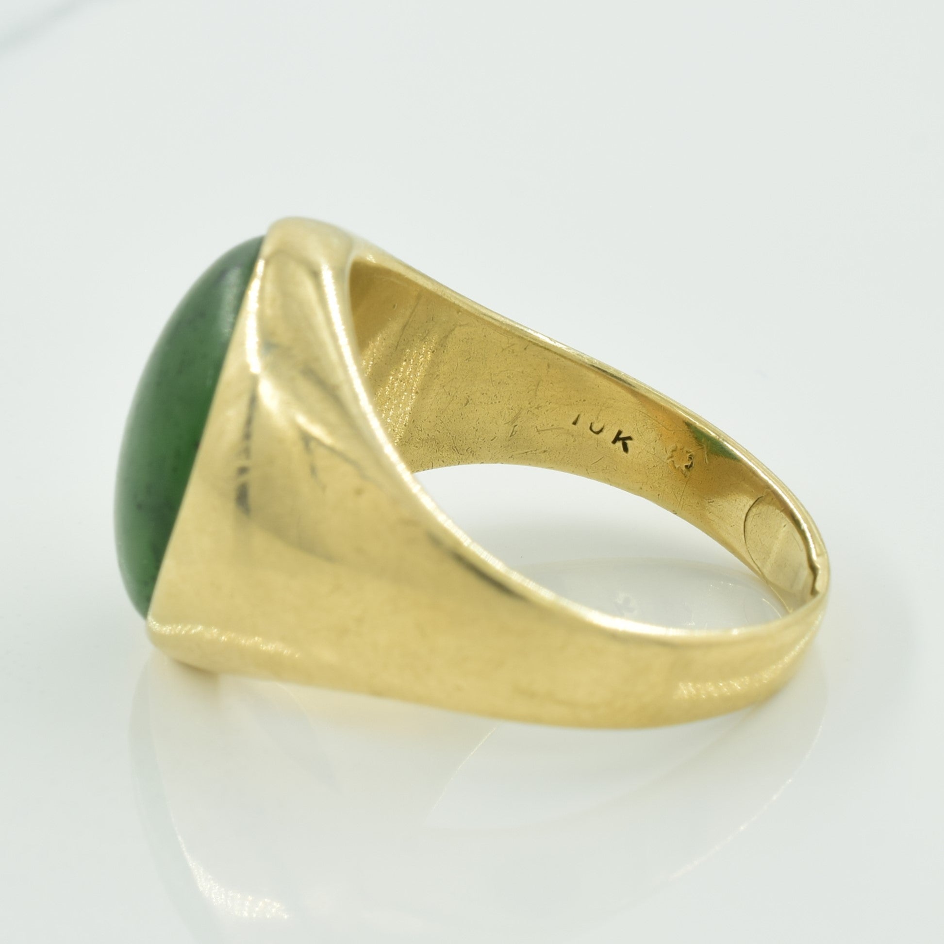 Anneau néphrite | 6,00ct | Taille 10 | 