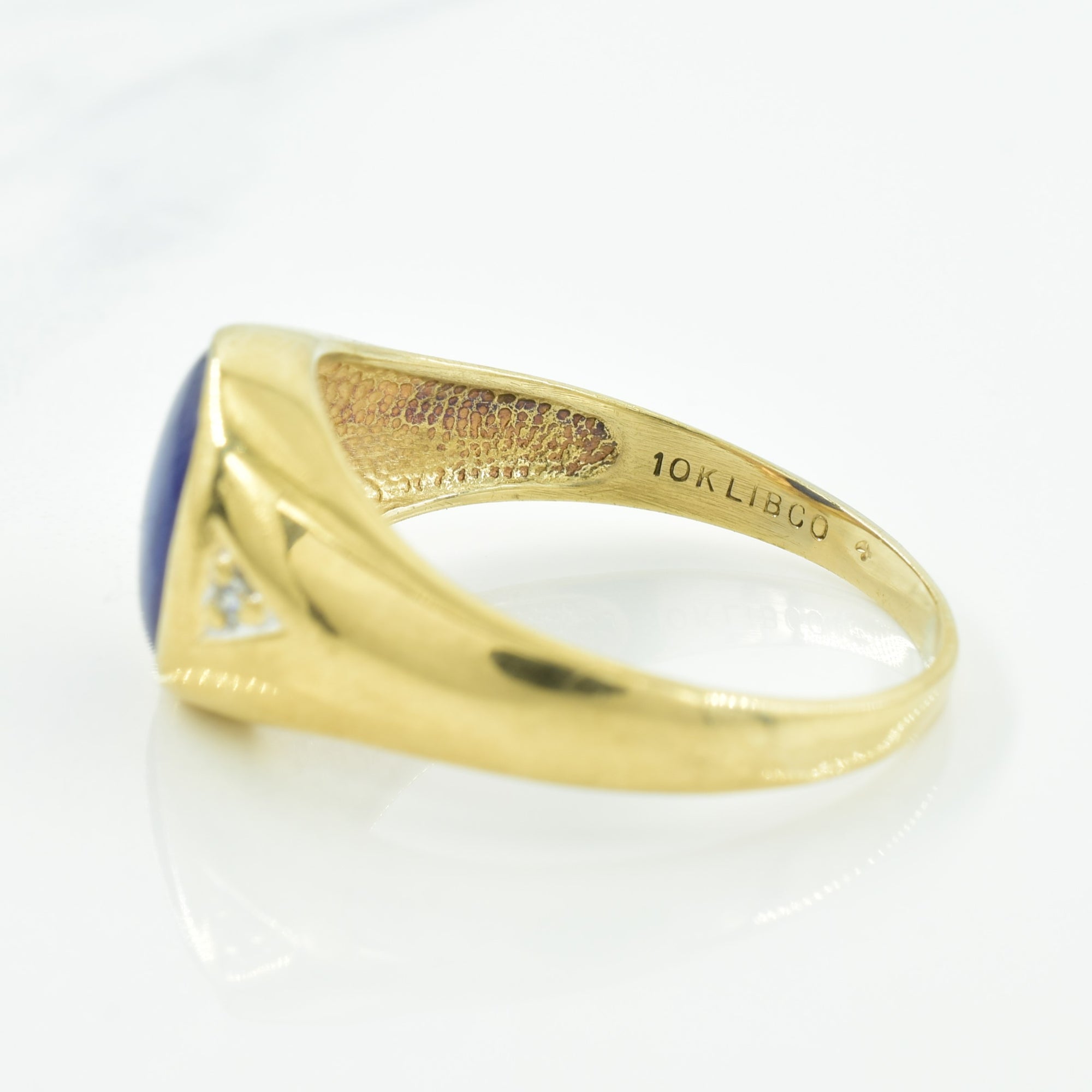 Synthetic Star Sapphire & Diamond Ring | 3.00ct, 0.02ctw | SZ 10.75 |