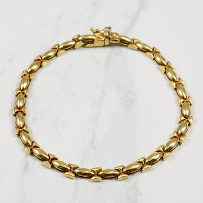 14k Yellow Gold Bracelet | 7