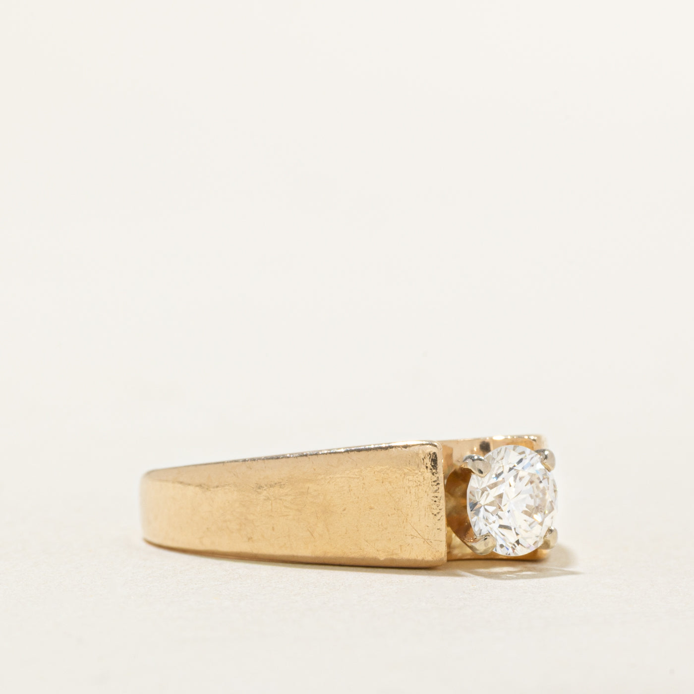 Tapered Solitaire Diamond Engagement Ring | 0.60 ct, SZ 7.75 |